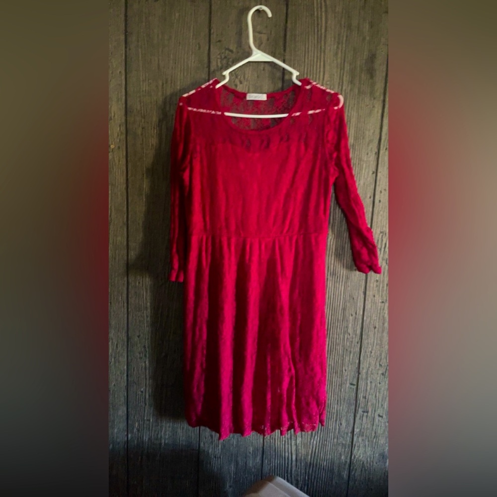 Kids Red Causal Dress